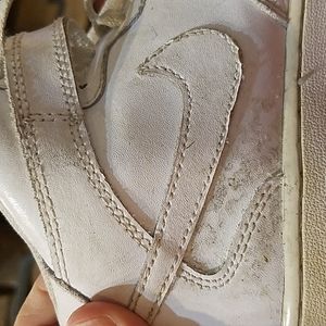 Nike youth high top white shoes